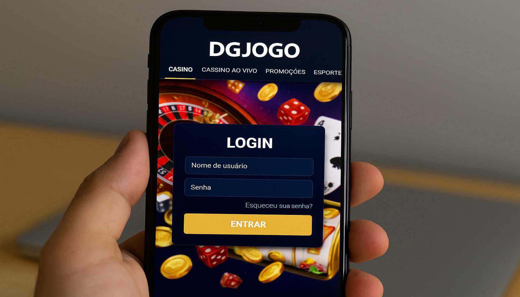 Não Perca tempo, o rRgistro na site DGJOGO  